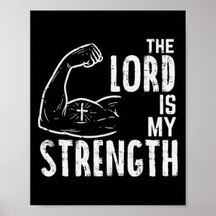Der Herr ist mein Kraftarm-Trainingsgerät Christli Poster