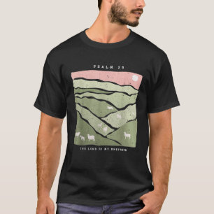 Der Herr ist mein Schäferbibel Verse Jesus Sheep L T-Shirt