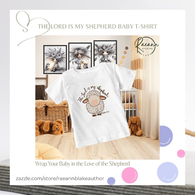 Der Herr ist mein Schäferhund Baby Fine Jersey T - T-shirt (Von Creator hochgeladen)