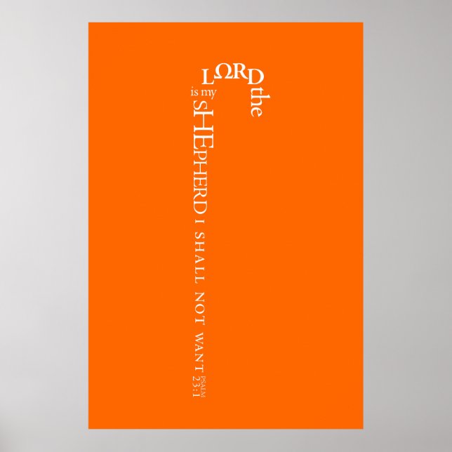 Der Herr ist mein Schäferposter Poster (Vorne)