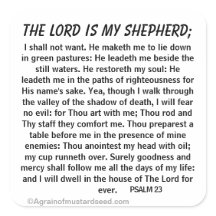 DER HERR IST MEIN SCHEPHERD