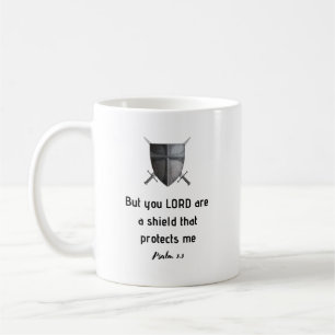 Der HERR ist mein Schild Bibelvers T-Shirt. Kaffeetasse