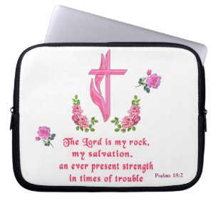 Der Herr ist mein Stein Laptopschutzhülle