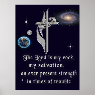 Der Herr ist mein Stein Poster