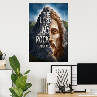 Der Herr ist mein Stein Poster