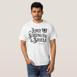 Der Herr ist meine Stärke Royalty-Schrift T-Shirt