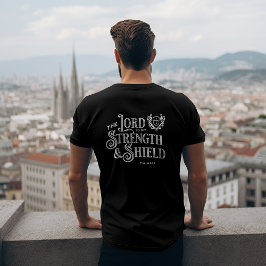 Der Herr ist meine Stärke Schrift T-Shirt