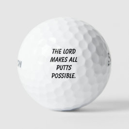 "Der Herr macht alle Putten möglich" Christliches Golfball