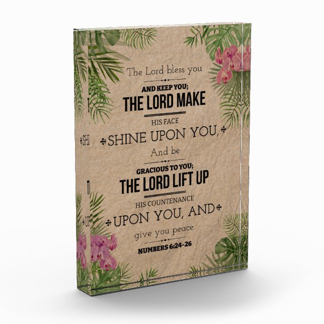 Der Herr segne dich, Nummern 6:24-26 Fotoblock (Links)