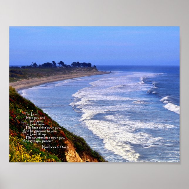 Der Herr segne dich und Behalte dich Poster (Vorne)