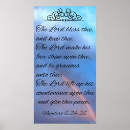 Der Herr segne dich und behüte dich Poster
