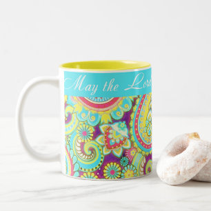 Der Herr segne dich Zweifarbige Tasse