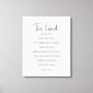 Der Herr segne euch und Behalte euch, Nummern 6:24 Leinwanddruck