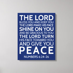 Der Herr segne euch und Behalte euch, Nummern 6:24 Leinwanddruck