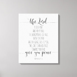 Der Herr segne euch und Behalte euch, Nummern 6:24 Leinwanddruck