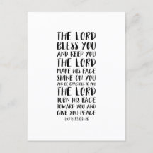 Der Herr segne euch und Behalte euch, Nummern 6:24