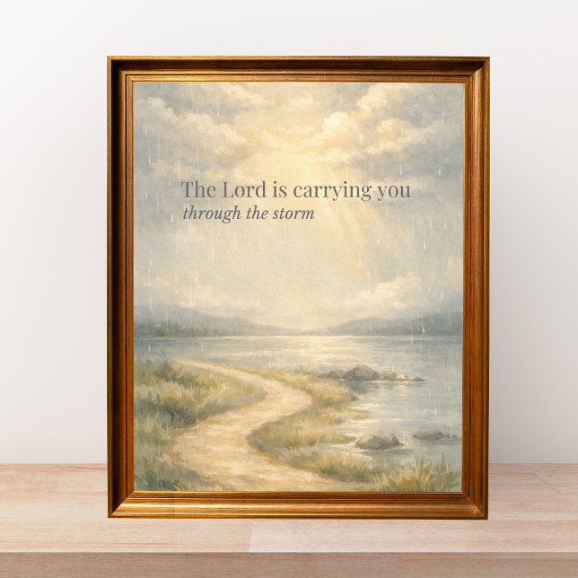 Der Herr trägt dich Christlicher Glaube Poster (Von Creator hochgeladen)