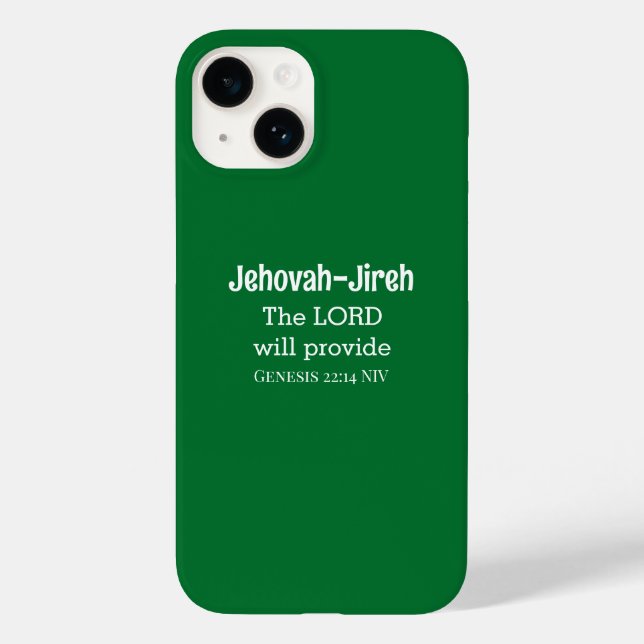 Der Herr wird die Bibel Verse Dunkelgrün zur Verfü Case-Mate iPhone Hülle (Rückseite)