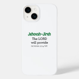 Der Herr wird die Bibelverse grün und weiß zur Ver Case-Mate iPhone 14 Hülle