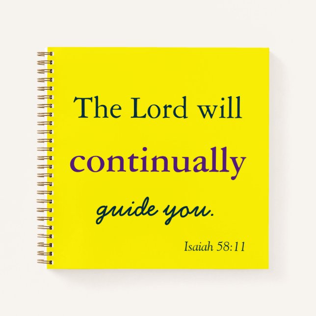 Der Herr wird euch führen Notizbuch (Vorderseite)