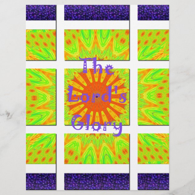 Der Herrgott: Schöne, phantastische, bunte Kunst Briefbogen (Vorderseite)