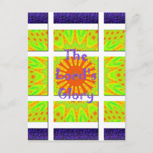 Der Herrgott: Schöne, phantastische, bunte Kunst Postkarte