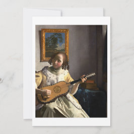 Der herunterladbare Johannes Vermeer's The Guitar Einladung
