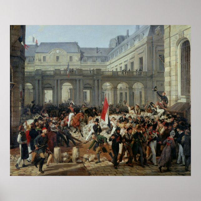Der Herzog von Orleans Verlasse das Palais-Royal Poster (Vorne)