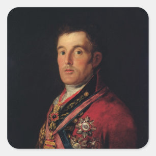 Der Herzog von Wellington 1812-14 Quadratischer Aufkleber