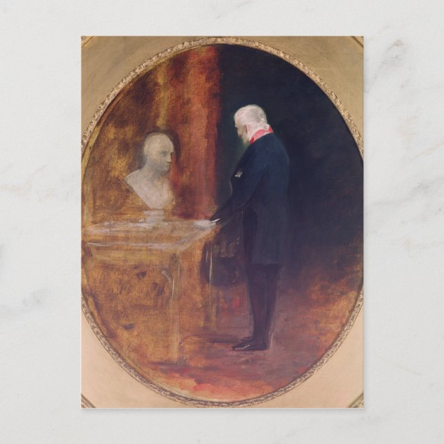 Der Herzog von Wellington studiert Postkarte (Vorderseite)