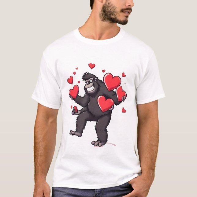 Der Herzspender-Gorilla T-Shirt (Vorderseite)