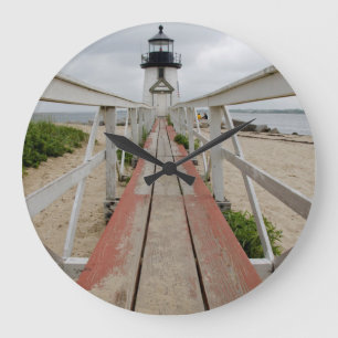Der heutige Leuchtturm, der letzte von vielen Große Wanduhr