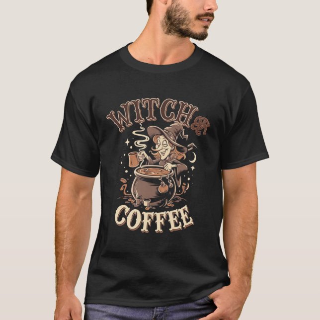 Der Hexenbraukaffee: Encheln Sie Ihre Morgentasse T-Shirt (Vorderseite)