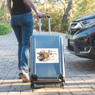 Der Hexenkuss: eine Kürbislaterne zu Halloween Aufkleber