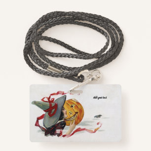 Der Hexenkuss: eine Kürbislaterne zu Halloween Ausweis