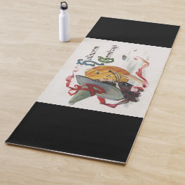 Der Hexenkuss: eine Kürbislaterne zu Halloween Yogamatte