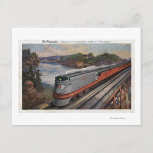 Der Hiawatha Stromlinie-Zug Postkarte