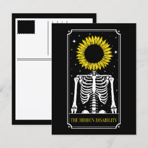 Der Hidden Disability Tarot Card Awareness Feiertagspostkarte
