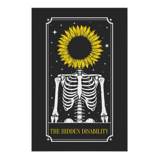 Der Hidden Disability Tarot Card Awareness Poster (Vorderseite)