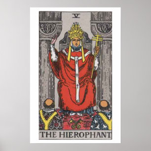 Der Hierophant Tarotkartenposter Poster