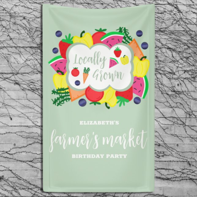 Der hiesige Bauernmarkt zum Geburtstag Banner (Von Creator hochgeladen)