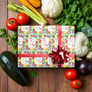Der hiesige Bauernmarkt zum Geburtstag Geschenkpapier