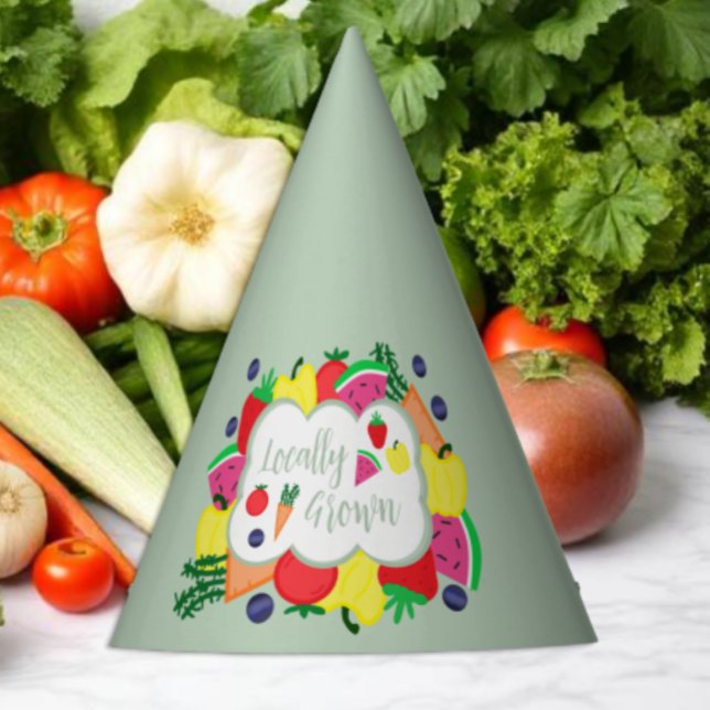 Der hiesige Bauernmarkt zum Geburtstag Partyhütchen (Von Creator hochgeladen)