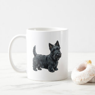 Der Highland Diehard – Scottish Terrier Spirit Kun Kaffeetasse
