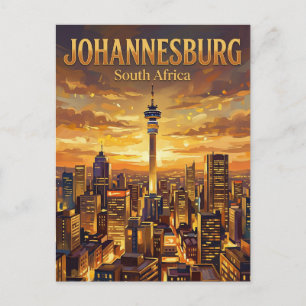 Der Hillbrow-Turm Südafrika Postkarte