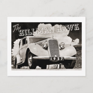 Der Hillman Hawk 1937 Postkarte