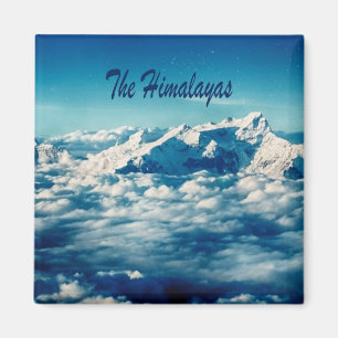 Der Himalaya mit Text Magnet