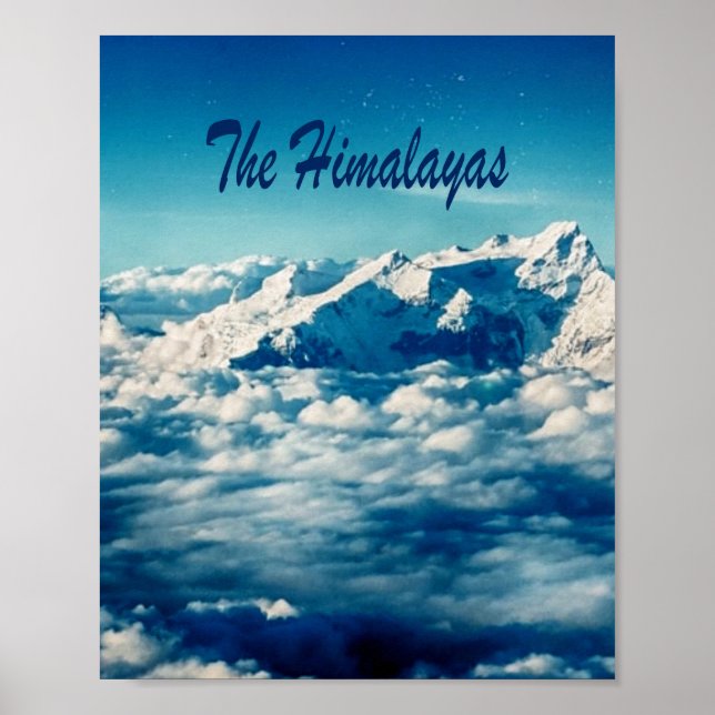 Der Himalaya mit Text Poster (Vorne)