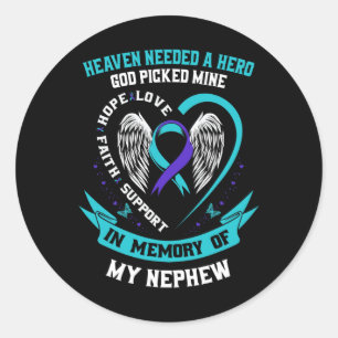 Der Himmel brauchte einen Helden Gott, der mein Ne Runder Aufkleber