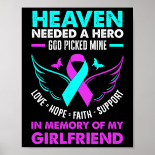 Der Himmel brauchte Held Gott pflückte meine Freun Poster